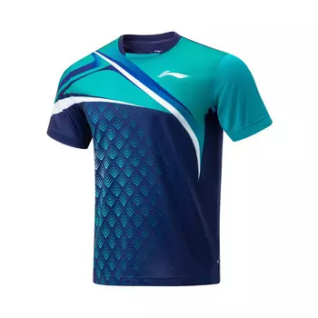 Футболка серии Table Tennis унисекс синяя Lining, синий