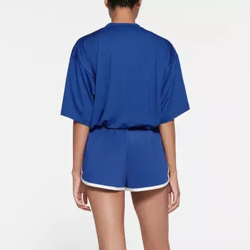 Футболка серии TRACK женская, кобальтово-синяя Skims