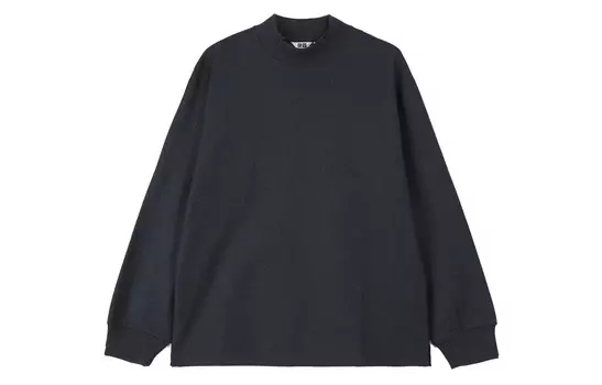 Футболка серии U FW23, унисекс, темно-синяя Uniqlo, темно-синий