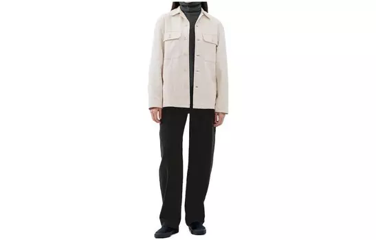 Футболка серии U FW23 женская светло-бежевая Uniqlo