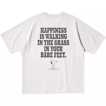 Футболка серии X PEANUTS Co-branded, унисекс, светло-серая Uniqlo, серый