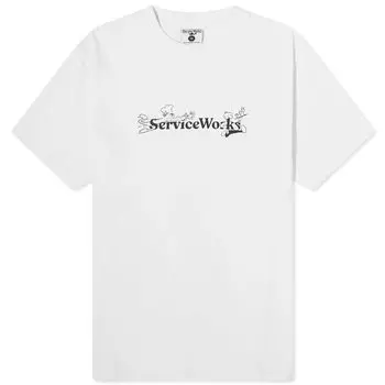 Футболка Service Works Chase T-Shirt, белый