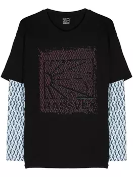 Футболка сетчатая камуфляжная хлопковая РАССВЕТ, черный