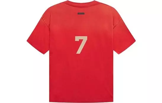 Футболка Seventh Season Мужская винтажная красная Fear Of God, красный