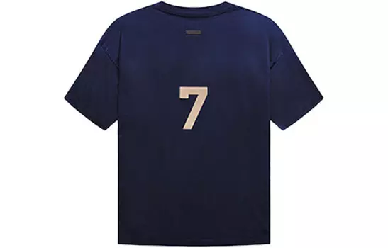 Футболка Seventh Season Мужская винтажная темно-синяя Fear Of God, темно-синий