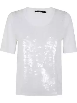 Футболка Seventy с пайетками, белый