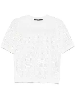 Футболка Seventy, украшенная стразами, белый