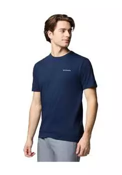 Футболка "северные каскады" хлопок Columbia, цвет 468 collegiate nav