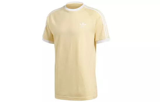 Футболка Shamrock Retro Stripes для мужчин, желтая Adidas Originals, желтый