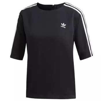 Футболка Shamrock Retro Stripes женская черная Adidas Originals