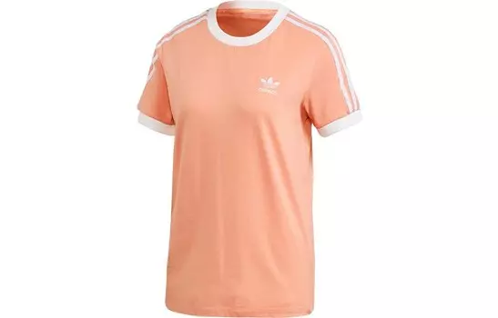 Футболка Shamrock Retro Stripes женская оранжевая Adidas Originals