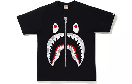 Футболка Shark Series для мужчин A Bathing Ape, черный