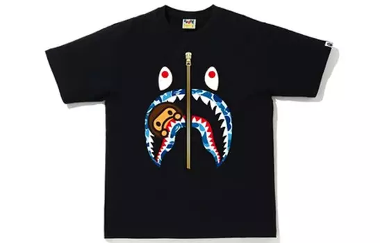 Футболка Shark Series для мужчин A Bathing Ape, черный