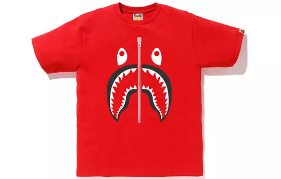 Футболка Shark Series для мужчин A Bathing Ape, оранжевый