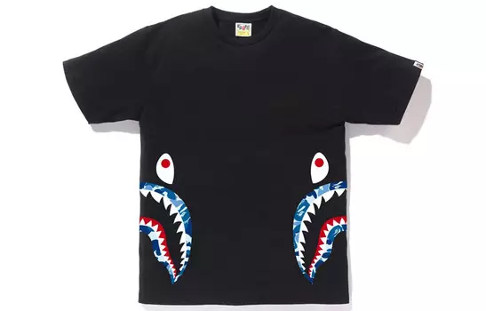 Футболка Shark Series для мужчин A Bathing Ape, черный/красный