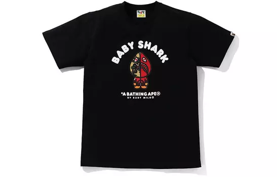 Футболка Shark Series для мужчин A Bathing Ape, черный