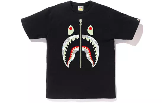 Футболка Shark Series для мужчин A Bathing Ape, черный