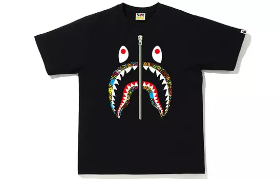 Футболка Shark Series для мужчин A Bathing Ape, черный