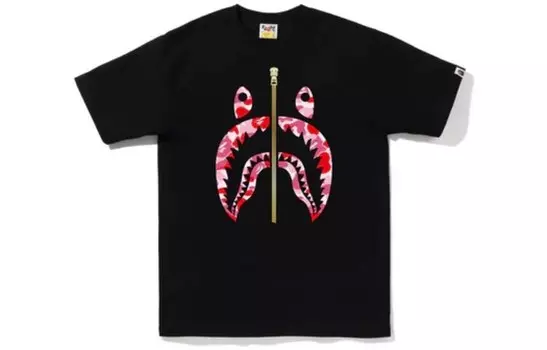 Футболка Shark Series для мужчин A Bathing Ape, черный/синий