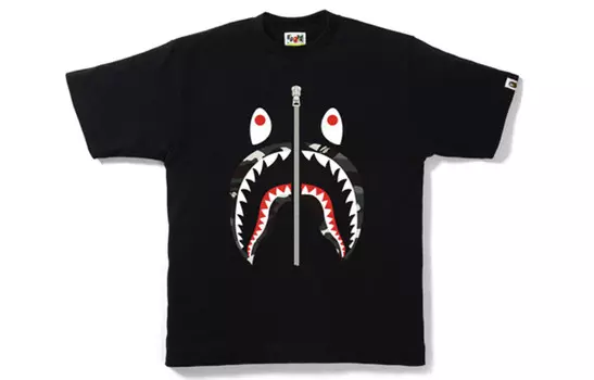 Футболка Shark Series унисекс A Bathing Ape, черный/белый