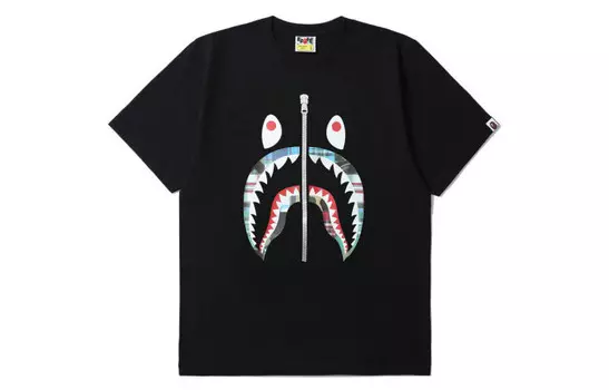 Футболка Shark Series унисекс черная A Bathing Ape, черный