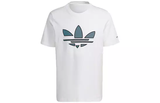 Футболка Shattered Trefoil мужская белая Adidas Originals, белый