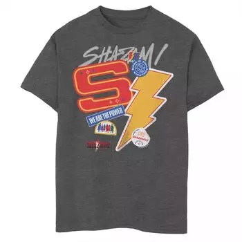Футболка Shazam Fury of The Gods We Are The Power Stamps для мальчиков 8–20 лет Licensed Character