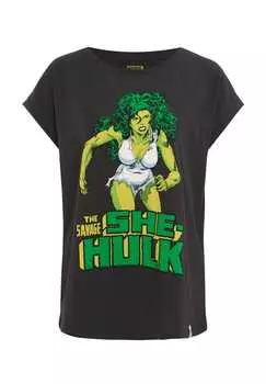 Футболка She Hulk в классическом дизайне Re:Covered, черный