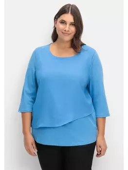 Футболка sheego 3/4 Arm, цвет bleu
