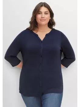 Футболка sheego bluse, ночной синий