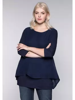 Футболка sheego Blusen, морской