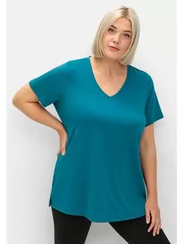 Футболка sheego, цвет dunkelpetrol