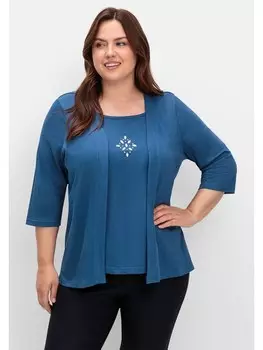 Футболка sheego, цвет jeansblau
