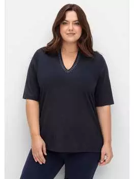 Футболка sheego, цвет tiefblau