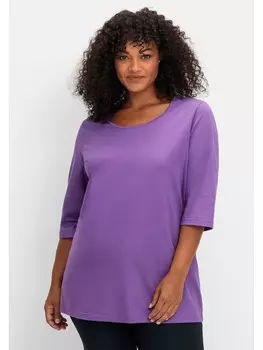 Футболка sheego, фиолетовый
