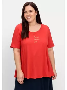Футболка sheego Jersey, красный