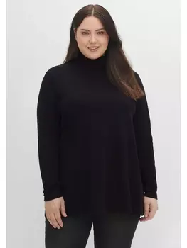 Футболка sheego Langarm, черный