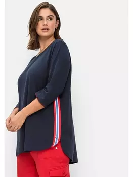 Футболка sheego Long, ночной синий