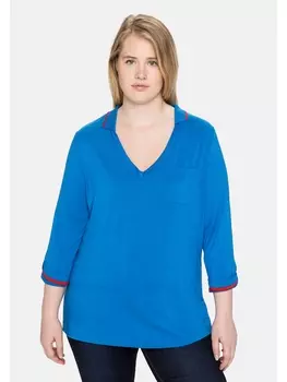 Футболка sheego Polo, цвет lagune