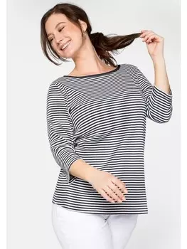 Футболка sheego Rippshirt, синий