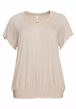 Футболка SHEEGO Shirt, бежевый