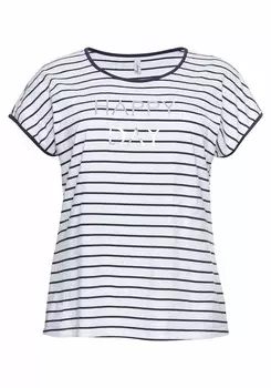 Футболка SHEEGO Shirt, цвет marine blue/white