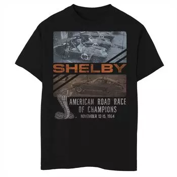 Футболка Shelby Cobra American Road Race Of Champions для мальчиков 8–20 лет Licensed Character