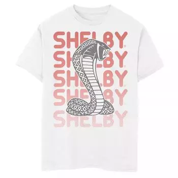 Футболка Shelby Cobra с графическим рисунком быстрого градиента для мальчиков 8–20 лет Licensed Character