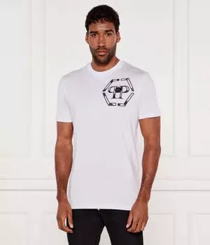 Футболка шестиугольник Regular fit Philipp Plein, белый