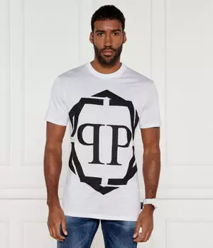 Футболка шестиугольник Regular fit Philipp Plein, белый