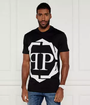 Футболка шестиугольник Regular fit Philipp Plein, черный