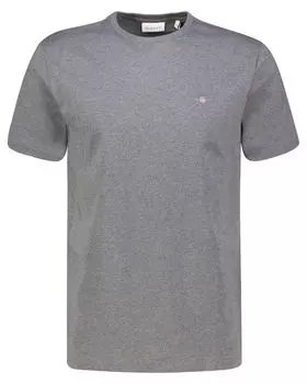 Футболка-Щит стандартного кроя Gant, серый