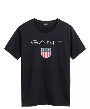 Футболка shield с логотипом Gant, черный