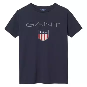 Футболка shield с логотипом Gant, синий
